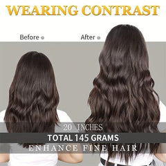 Long Wavy Hair Pieces Synthetic Clip In Extensions For Daily Use