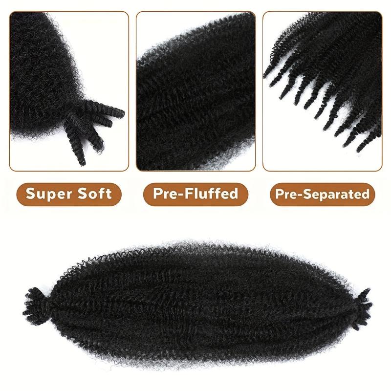 Kinky Afro Twist Crochet Hair 10 Strands 50 8 Cm Braiding Hair Extension