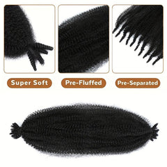 Kinky Afro Twist Crochet Hair 10 Strands 50 8 Cm Braiding Hair Extension