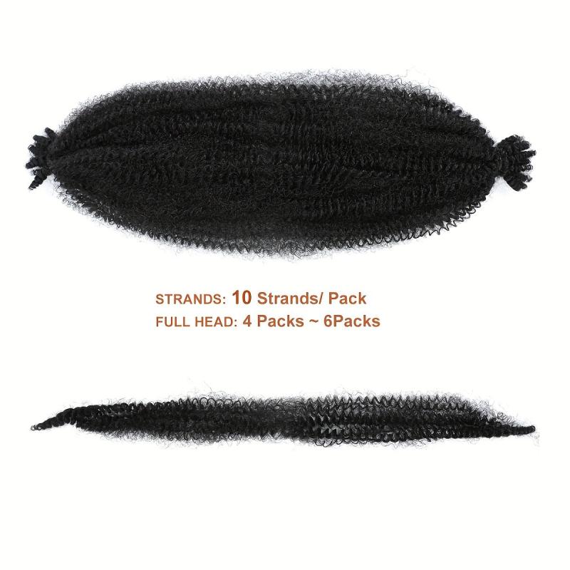 Kinky Afro Twist Crochet Hair 10 Strands 50 8 Cm Braiding Hair Extension