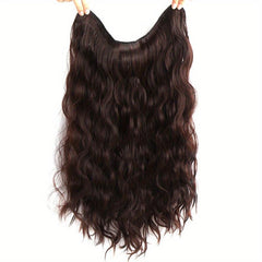 66 cm Long V-Shaped Hair Extensions Synthetic Clip-In Hair Extensions for Women