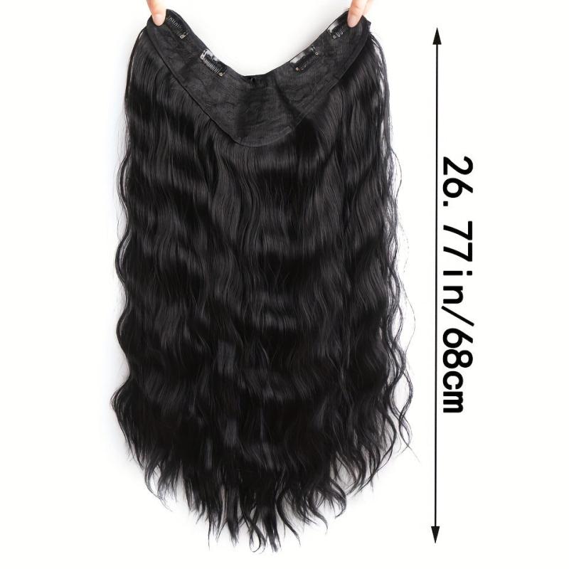 66 cm Long V-Shaped Hair Extensions Synthetic Clip-In Hair Extensions for Women