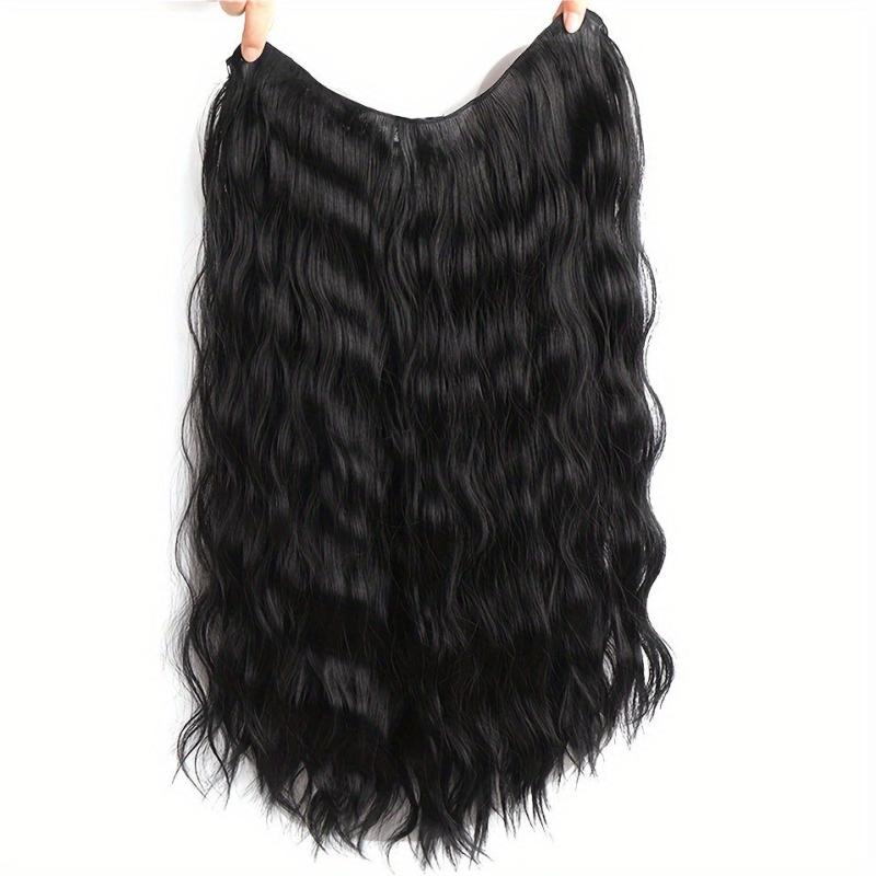 66 cm Long V-Shaped Hair Extensions Synthetic Clip-In Hair Extensions for Women