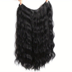 66 cm Long V-Shaped Hair Extensions Synthetic Clip-In Hair Extensions for Women