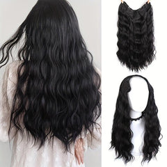 66 cm Long V-Shaped Hair Extensions Synthetic Clip-In Hair Extensions for Women