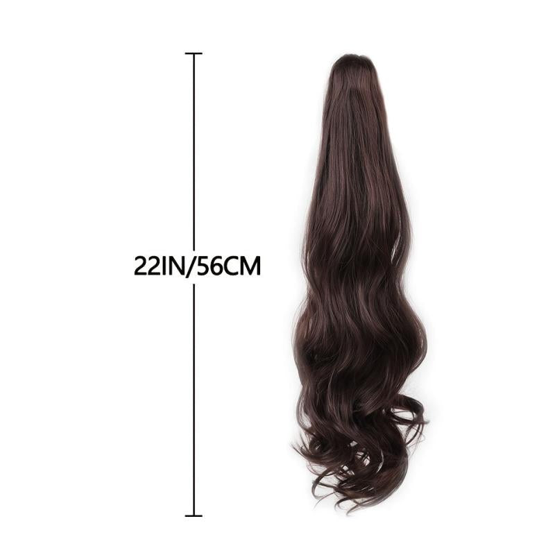 Long Wavy Clip In Hair Extension Synthetic Hairpiece