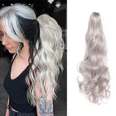 Long Wavy Clip In Hair Extension Synthetic Hairpiece