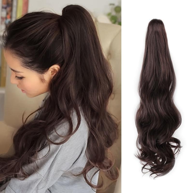 Long Wavy Clip In Hair Extension Synthetic Hairpiece