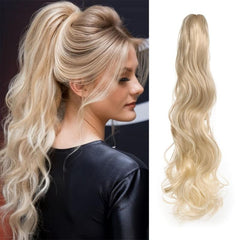 Long Wavy Clip In Hair Extension Synthetic Hairpiece