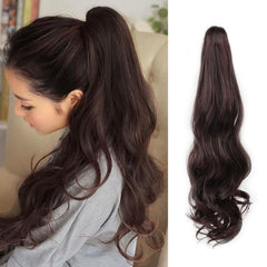 Long Wavy Clip In Hair Extension Synthetic Hairpiece
