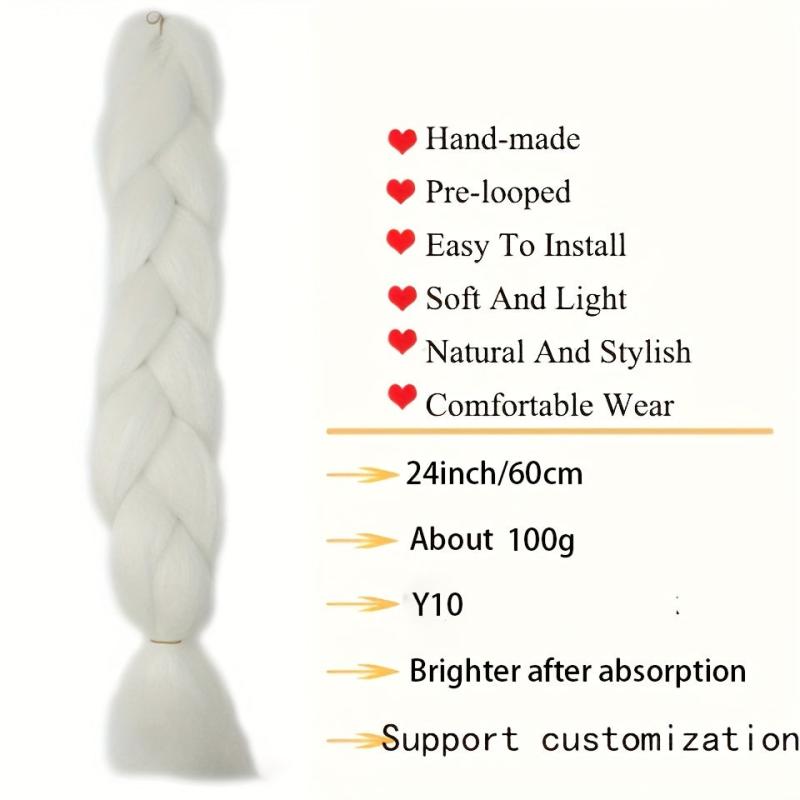 Glow In The Dark Synthetic Fiber Fluorescent Braiding Hair Extension