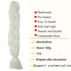 Glow In The Dark Synthetic Fiber Fluorescent Braiding Hair Extension