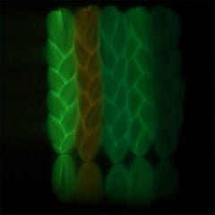 Glow In The Dark Synthetic Fiber Fluorescent Braiding Hair Extension