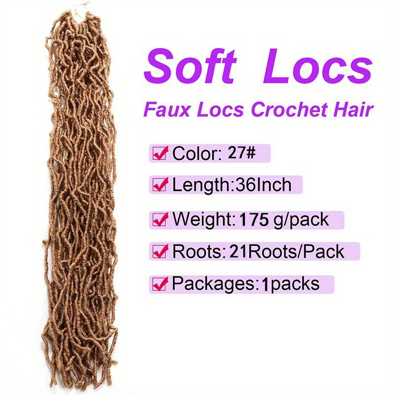 6packs 91 Locs Crochet Curly Braids Hair Extensions For Women