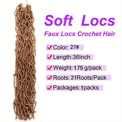 6packs 91 Locs Crochet Curly Braids Hair Extensions For Women