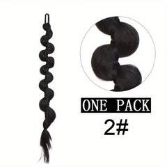 Colorful Synthetic Ponytail Hair Extension 8 Cm Length