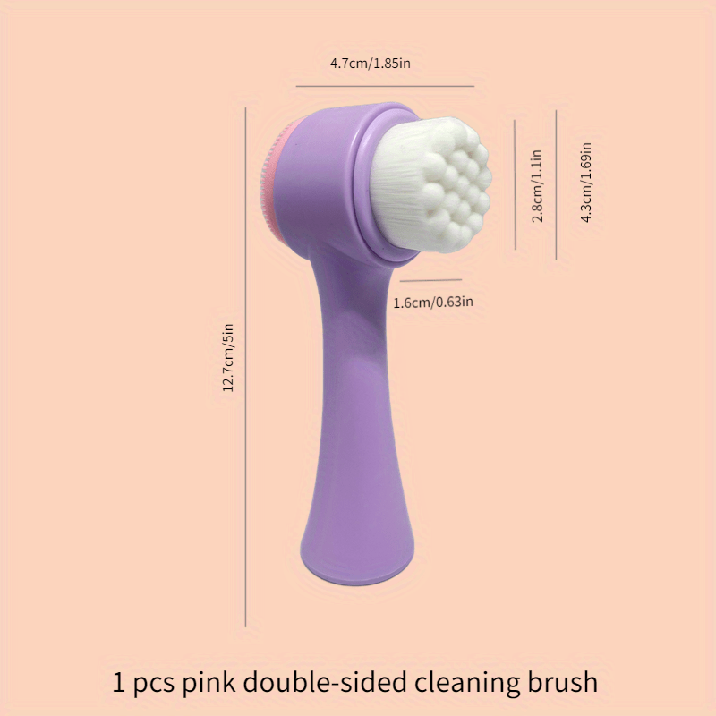 Dual Sided Silicone Facial Cleansing Brush for Men Women