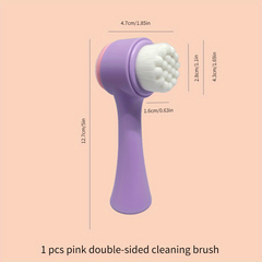 Dual Sided Silicone Facial Cleansing Brush for Men Women