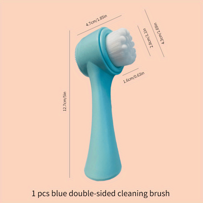 Dual Sided Silicone Facial Cleansing Brush for Men Women