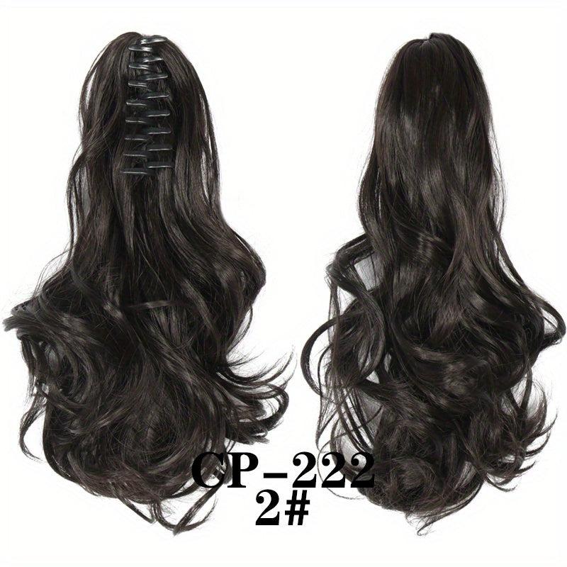 35 56 Cm Natural Curly Wavy Ponytail Extensions Fluffy Claw Clip In Ponytail