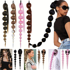 Bubble Ponytail with Elastic Hair Rope for Daily Use Parties Cosplay
