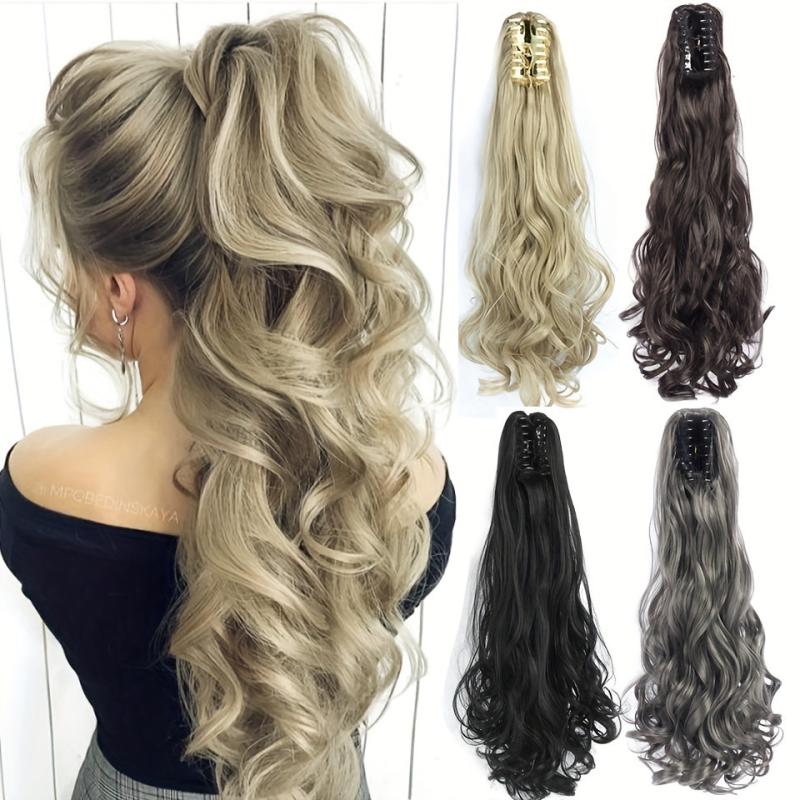 Curly Claw Clip-On Ponytail Hair Extension Synthetic Hairpiece