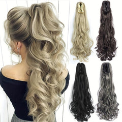 Curly Claw Clip-On Ponytail Hair Extension Synthetic Hairpiece