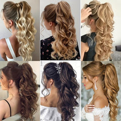 Curly Claw Clip-On Ponytail Hair Extension Synthetic Hairpiece