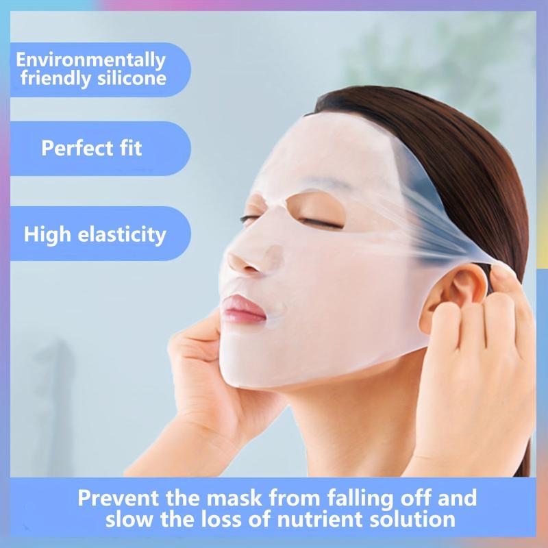 2pcs Reusable Silicone Facial Mask Cover for Sheet Masks Clay Cream Serums