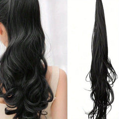 Long Curly Synthetic Ponytail Wrap Around Hair Extensions 76.2 cm