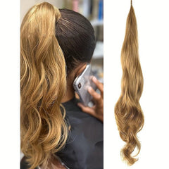 Long Curly Synthetic Ponytail Wrap Around Hair Extensions 76.2 cm