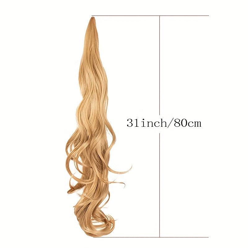 Wave Winding Braid Synthetic Ponytail Extensions for Women