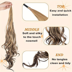 Wave Winding Braid Synthetic Ponytail Extensions for Women