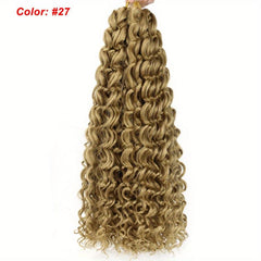45 72cm Curly Crochet Hair Extensions Synthetic Ocean Wave Braiding Hair