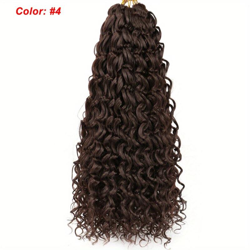 45 72cm Curly Crochet Hair Extensions Synthetic Ocean Wave Braiding Hair