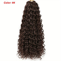 45 72cm Curly Crochet Hair Extensions Synthetic Ocean Wave Braiding Hair