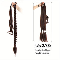 Synthetic Braids Ponytail Extensions with Rubber Band