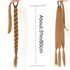 Synthetic Braids Ponytail Extensions with Rubber Band