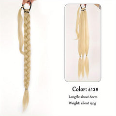 Synthetic Braids Ponytail Extensions with Rubber Band