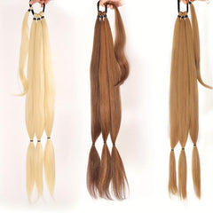 Synthetic Braids Ponytail Extensions with Rubber Band