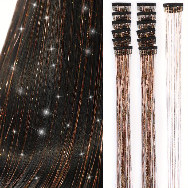 12pcs Heat Resistant Hair Tinsel Kit - Galaxy Fairy Hair Extension