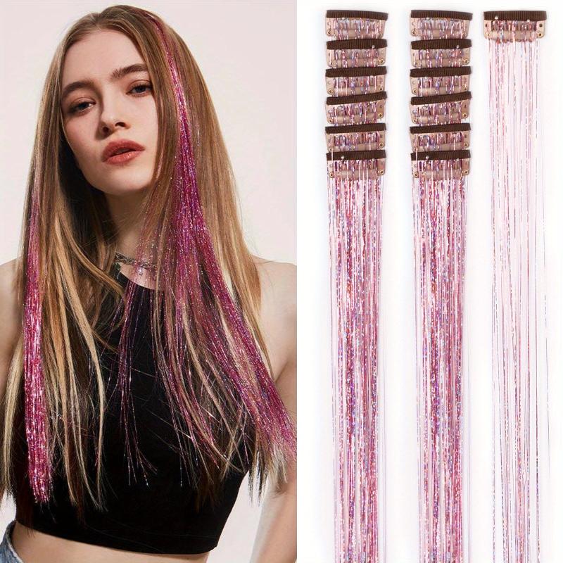 12pcs Heat Resistant Hair Tinsel Kit - Galaxy Fairy Hair Extension