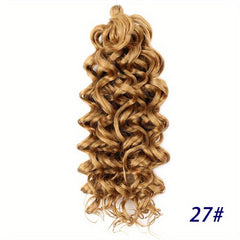 Ombre Long Curly Hair Synthetic Crochet Hair Extensions Natural Looking