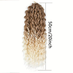 Ombre Long Curly Hair Synthetic Crochet Hair Extensions Natural Looking