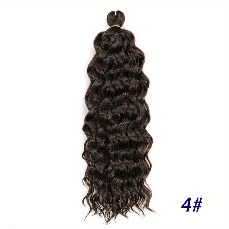 Ombre Long Curly Hair Synthetic Crochet Hair Extensions Natural Looking