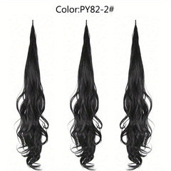 28 Cm Flexible Wrap Around Ponytail Extensions Long Wavy Curly Hair Extnesions