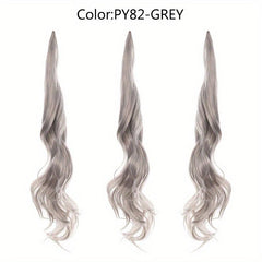 28 Cm Flexible Wrap Around Ponytail Extensions Long Wavy Curly Hair Extnesions
