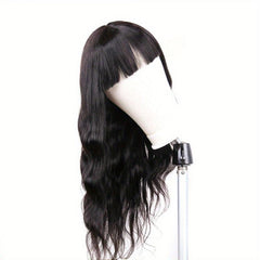 Body Wave Hair Wig With Bangs Brazilian Virgin Human Hair Full Machine Wig