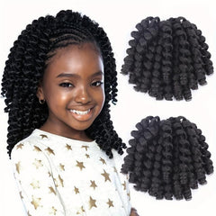 Short Curly Jamaican Bounce Crochet Hair for Women