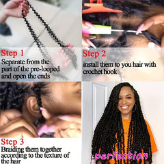Passion Twist Hair Extensions Water Wave Crochet Braids